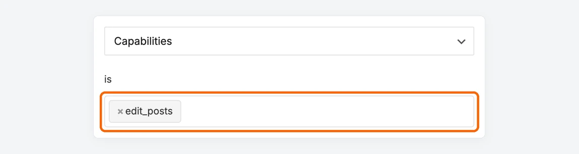 Capabilities condition that matches users with the edit_posts capability
