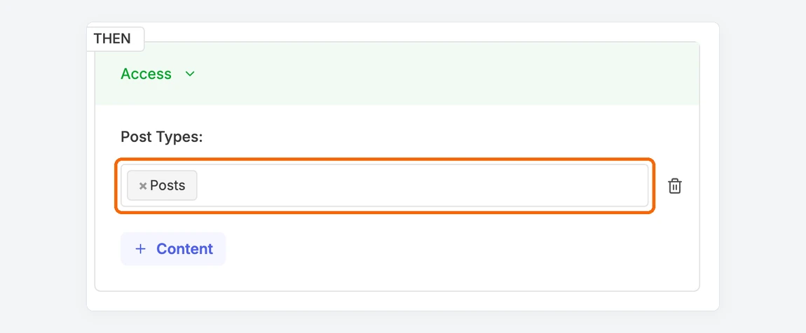 Post Type target restricting all Posts